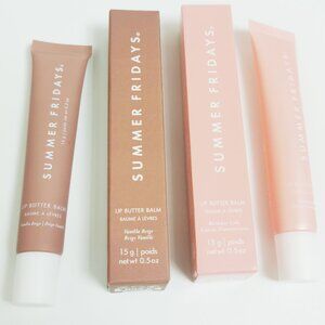 Vanilla Beige+Birthday Cake(2 PCS) Summer Fridays Lip Butter Balm Conditioning